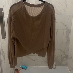 Cream lululemon Ribbed Sweater